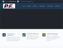 Tablet Screenshot of pfautomotores.com.ar